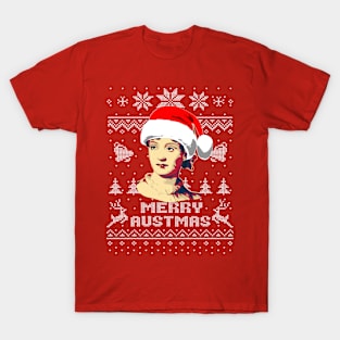 Jane Austin Merry Austmas T-Shirt